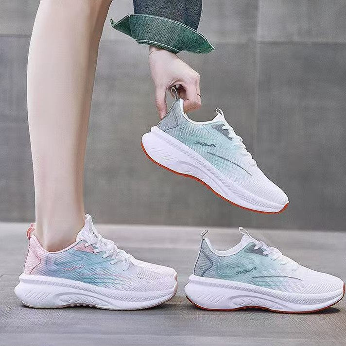 Damen Sportliche Laufschuhe mit dämpfender Sohle und atmungsaktiver Mesh-Oberfläche