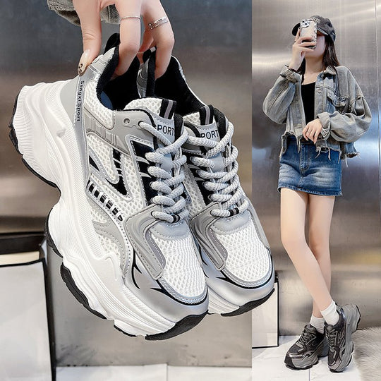 Damen Sportliche Sneakers mit stoßdämpfender Laufsohle und atmungsaktivem Obermaterial R&B