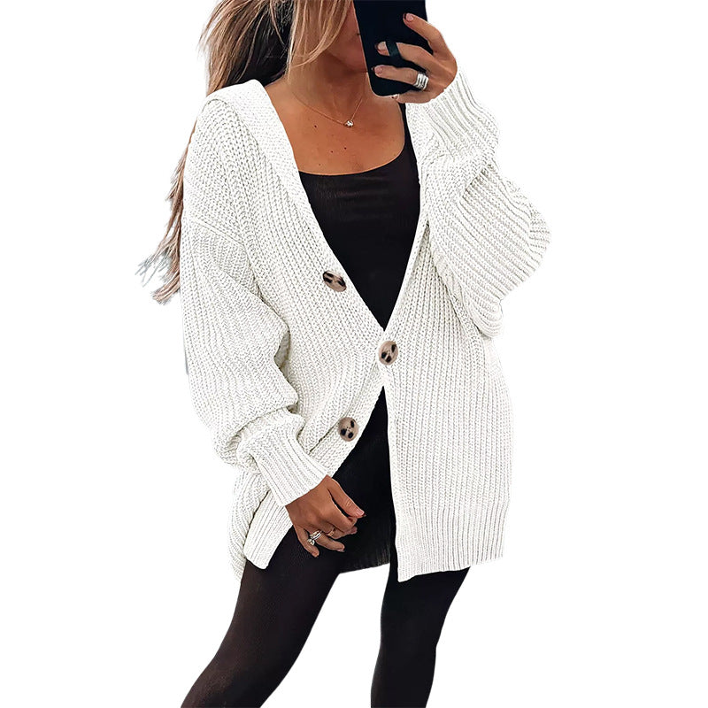 Damen Übergroßer Strickcardigan R&B