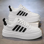 Damen Sportliche Plateau Sneakers mit modischem Obermaterial und ergonomischer Sohle