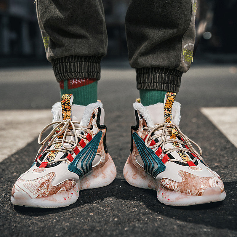 Damen High-Top Sneakers mit innovativem Design und rutschfester Sohle R&B