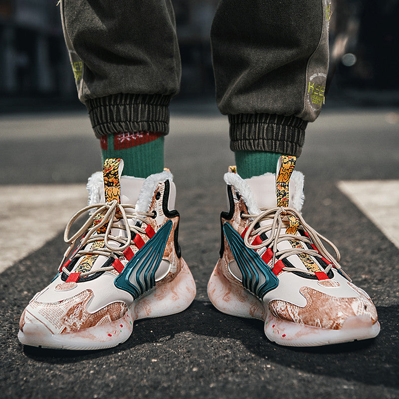 Damen High-Top Sneakers mit innovativem Design und rutschfester Sohle