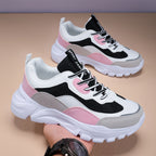 Damen nan klobiger Plateau-Sportschuh mit atmungsaktivem NetzgewR&Be und gepolsterter Innensohle R&B