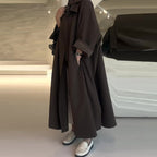 R&B | Lange Oversize Avec Coupe Droite für Frauen Ideal für Den Winter