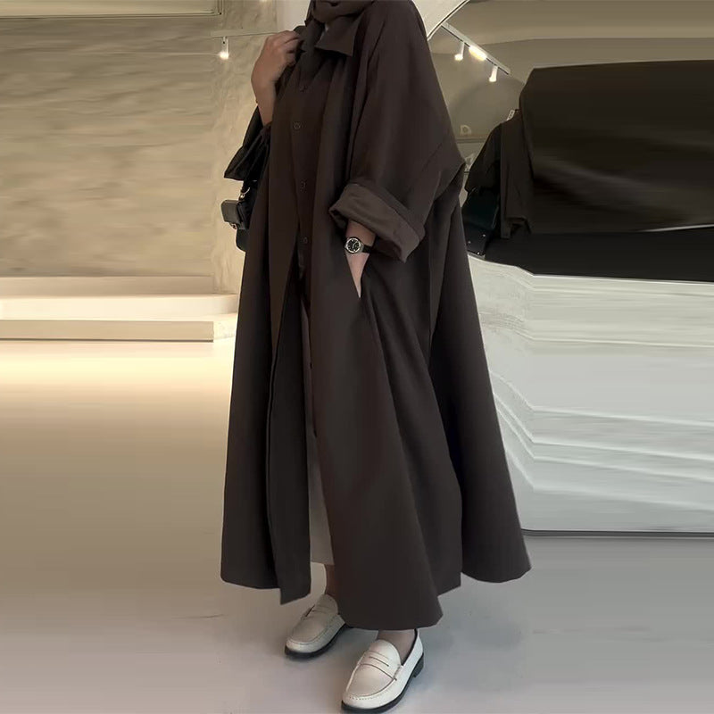 R&B | Lange Oversize Avec Coupe Droite für Frauen Ideal für Den Winter