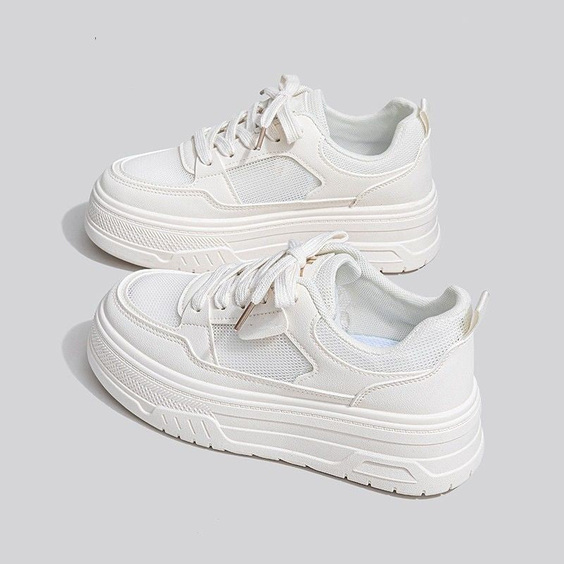 Damen Komfortable Chunky Sneakers mit atmungsaktiver Mesh-Oberfläche und gepolsterter Sohle R&B