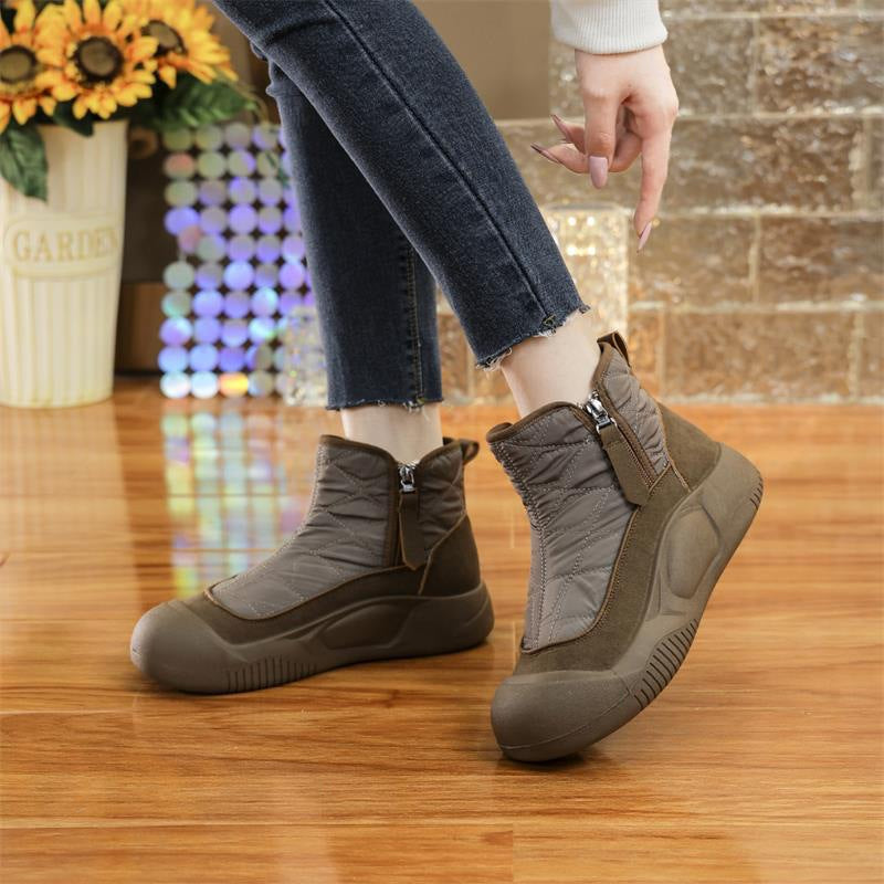 Damen Komfortable Winterstiefel mit wasserabweisendem Obermaterial und elastischem Einstieg R&B