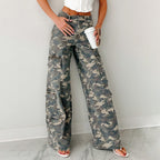 Damen Cargo-Hose mit weitem Schnitt und praktischen Taschen R&B