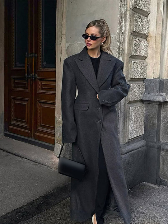 Damen eleganter Oversized-Mantel R&B