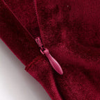 Damen elegantes Maxikleid mit tiefem V-Ausschnitt und fließendem Satin-Finish R&B