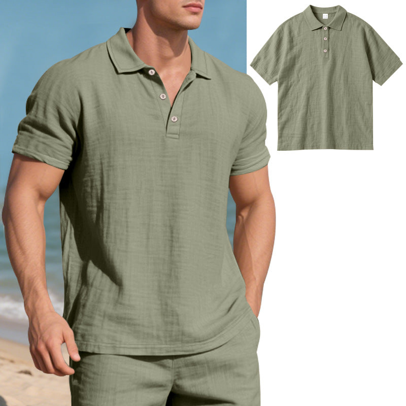Herren Poloshirt mit atmungsaktiver Struktur und klassischem Kragen R&B