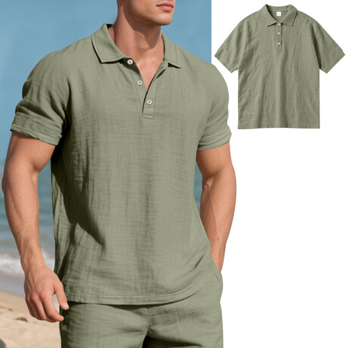 Herren Poloshirt mit atmungsaktiver Struktur und klassischem Kragen R&B