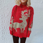Damen Weihnachts-Pullover mit festlichem Funken-Design und bequemen Schnitt R&B
