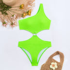 Damen Einseitiger Cut-Out Bikini R&B