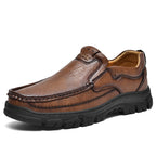 Herren Bequeme Leder Slipper mit rutschfester Sohle R&B