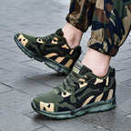 Damen Sportliche Sneaker mit Camouflage-Design und atmungsaktiver Obermaterialstruktur