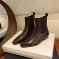 Damen Chelsea Boots mit elastischen Seiteneinsätzen und weicher Lederoberfläche