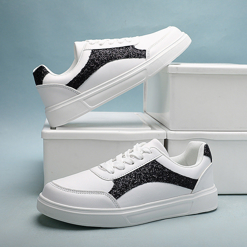 Damen Sneakers mit schimmernden Akzenten und bequemer Laufsohle