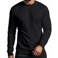 Herren Langarm-Sweatshirt mit strukturiertem Design und elastischem Bund R&B