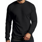 Herren Langarm-Sweatshirt mit strukturiertem Design und elastischem Bund R&B