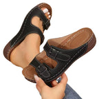 Damen Komfortable Fußbett-Sandalen mit verstellbaren Riemen R&B