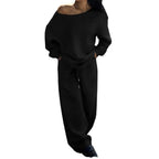Damen Lässiger Oversized-Sweat-Anzug mit weitem Schnitt und atmungsaktivem Material R&B