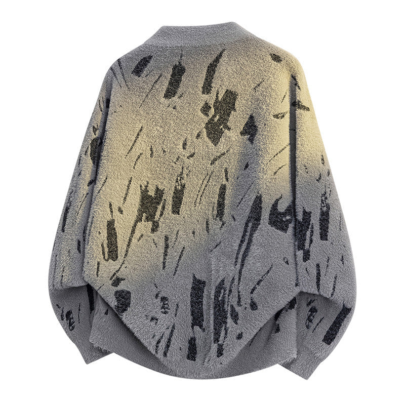 Damen modischer Strickpullover mit lässigem Oversized-Schnitt