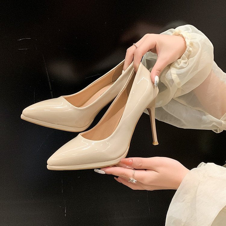 Damen elegante Spitzen High Heels