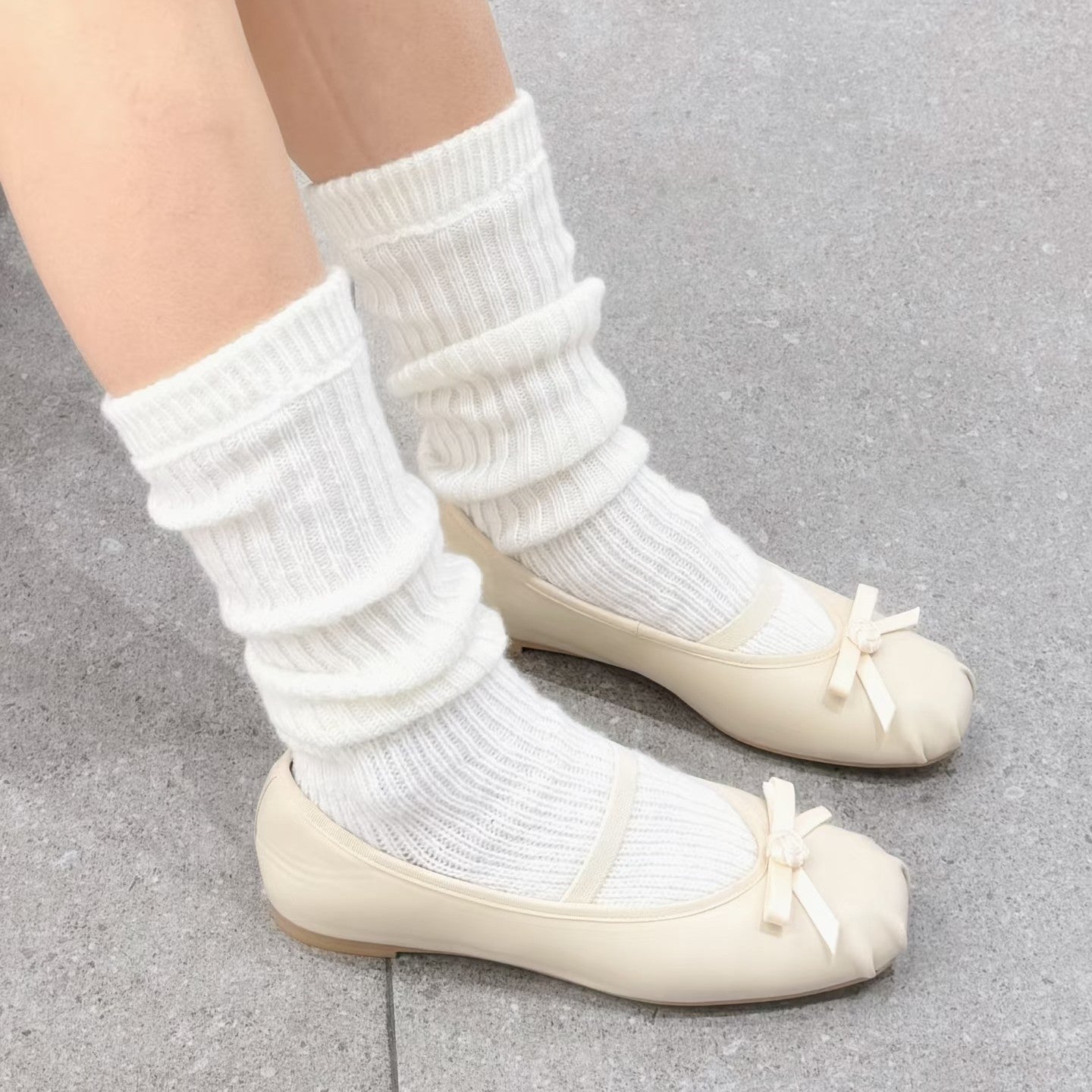 Damen Ballerinas mit dekorativem Schleifen-Design R&B