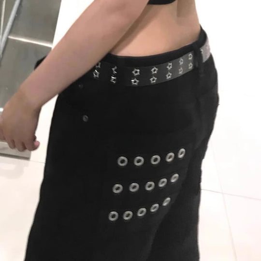 Damen Cargo-Hose mit Ösen und kontrastierendem Design R&B