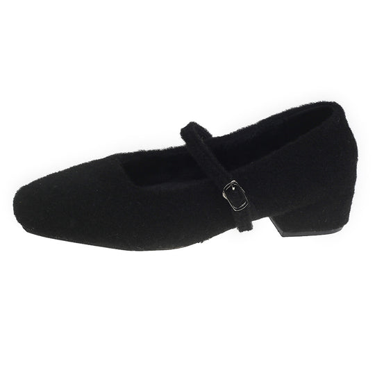 Damen elegante Ballerinas mit verstellbarem Riemen und komfortablem Fußbett R&B