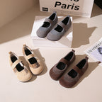 Damen Hausschuhe mit verstellbarem Riemen und weichem Innenfutter R&B