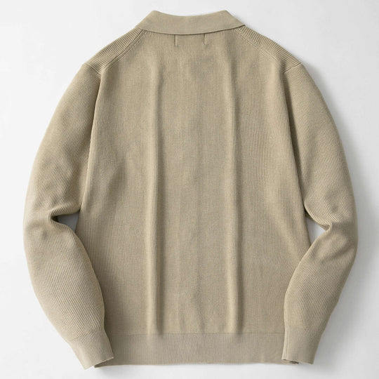 Herren Strickjacke mit modernem Kragen und hochwertigen Knöpfen R&B