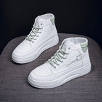 Damen Modische High-Top Sneakers mit gepolsterter Innensohle und rutschfester Sohle R&B