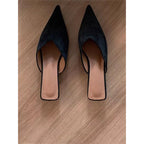Damen spitze Mules mit elegantem Schnitt R&B