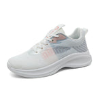 Damen sportliche Laufschuhe mit atmungsaktiver Netzoberfläche und dämpfender Sohle R&B