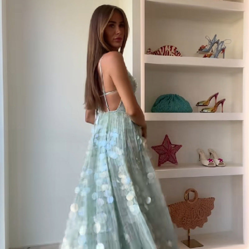 Damen Glamouröses Abendkleid mit funkelnden Details R&B