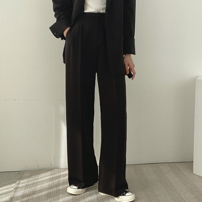 Damen elegantes Blazer-Set mit weitem Schnitt R&B