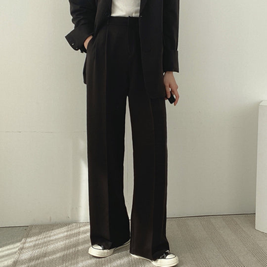 Damen elegantes Blazer-Set mit weitem Schnitt R&B
