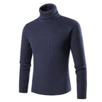 Herren modischer Rollkragenpullover aus strukturiertem Strick R&B
