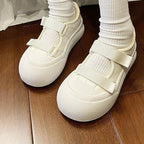 Damen Bequeme Plateau-Sneaker mit verstellbarem Klettverschluss R&B