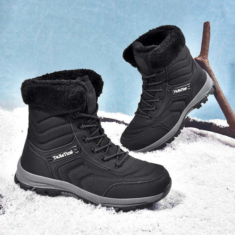 Herren Winterstiefel mit isolierender Fütterung und rutschfester Sohle R&B