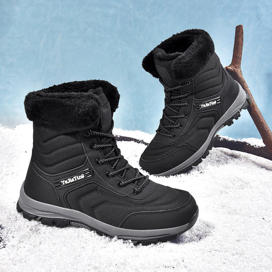Herren Winterstiefel mit isolierender Fütterung und rutschfester Sohle R&B