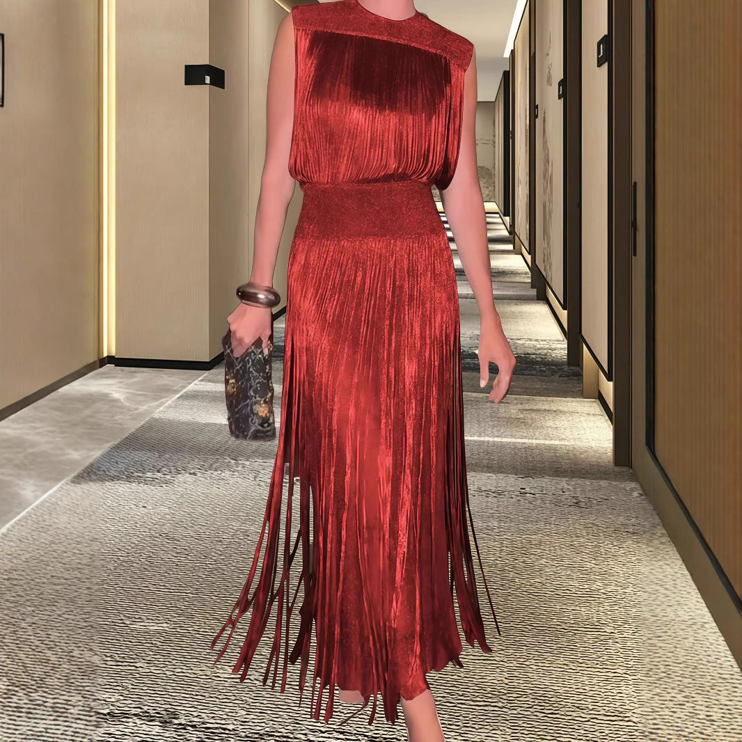 Damen Elegantes Abendkleid mit schwingendem Saum R&B