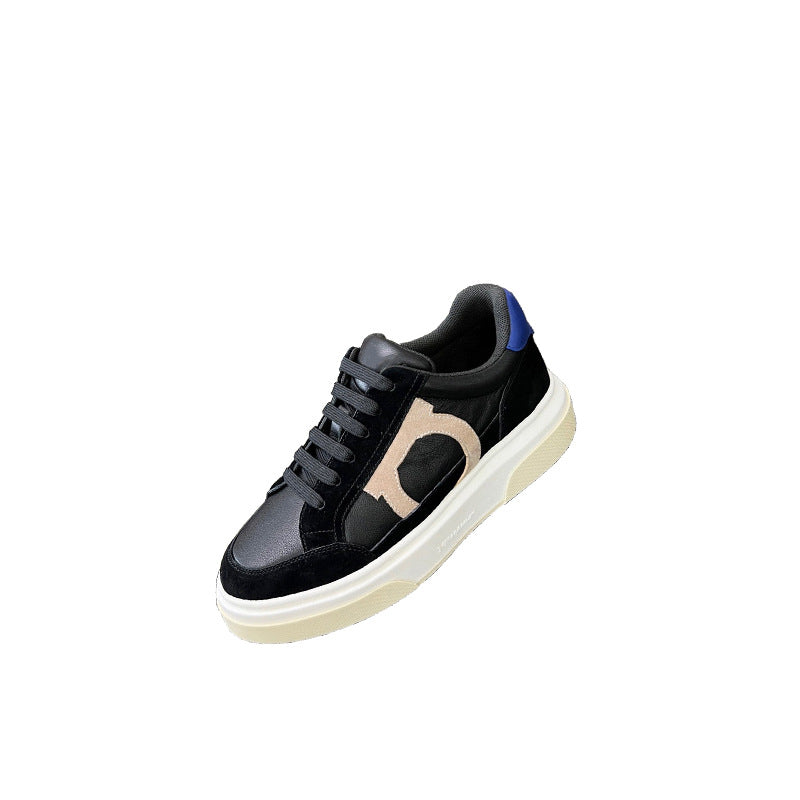 Damen Sportliche Sneakers mit hochwertiger Lederoberfläche und trendiger Designkombination R&B