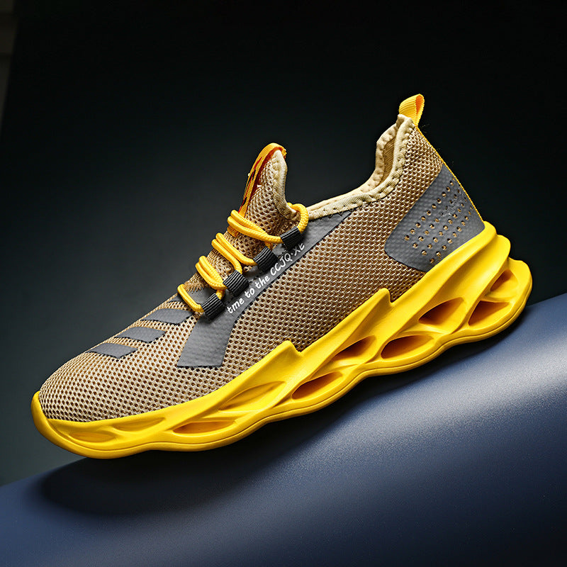 Damen Sportliche Dämpfung Sneakers mit atmungsaktivem Obermaterial R&B