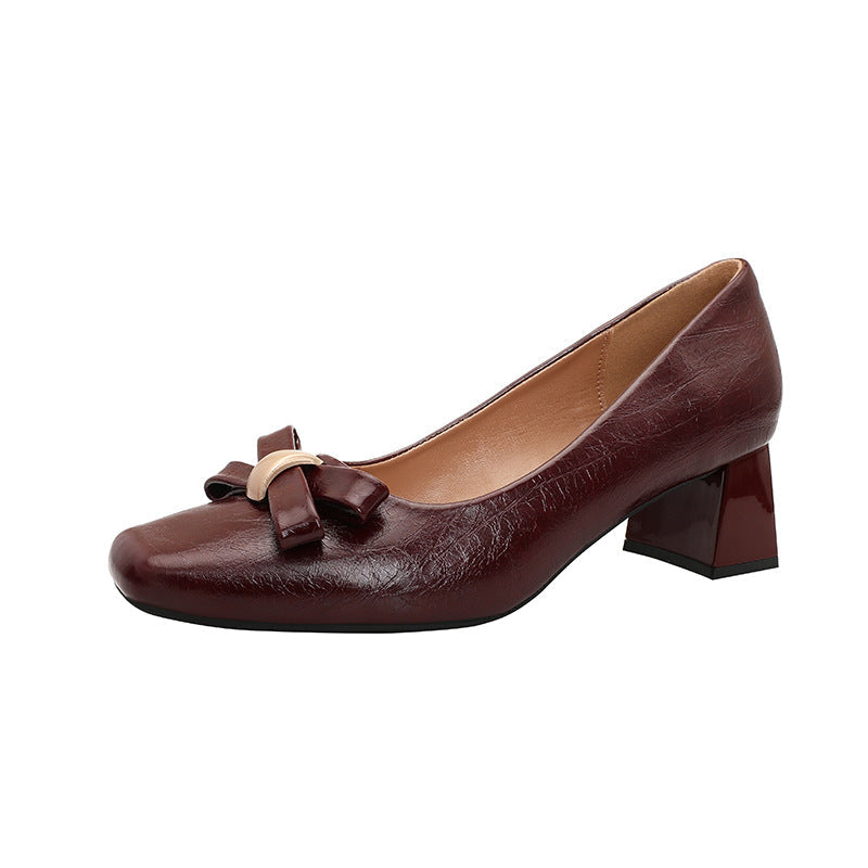 Damen elegante Schuhe mit Blockabsatz