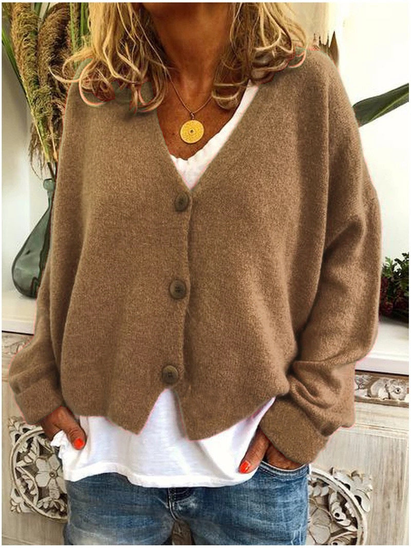 Damen Kopfbedeckung mit oversized Schnitt und Knopfdetails R&B