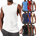 Herren ärmelloses Sport-Tanktop aus atmungsaktiver Baumwolle mit modernem Schnitt R&B