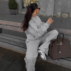 Damen Bequemer Sportanzug mit weitem Schnitt und modischen Details R&B